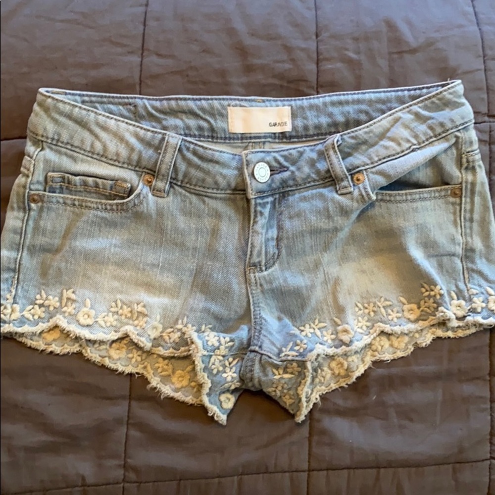Denim shorts